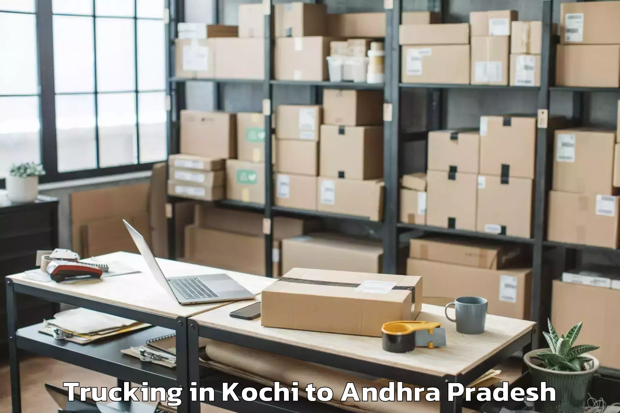 Book Your Kochi to Addanki Trucking Today